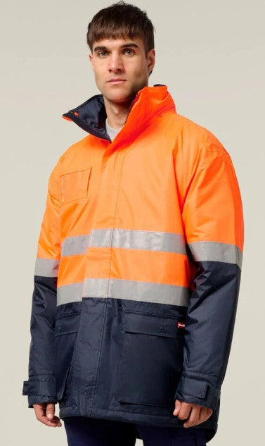 Hard Yakka Hi Vis 2tone Quilted Jacket