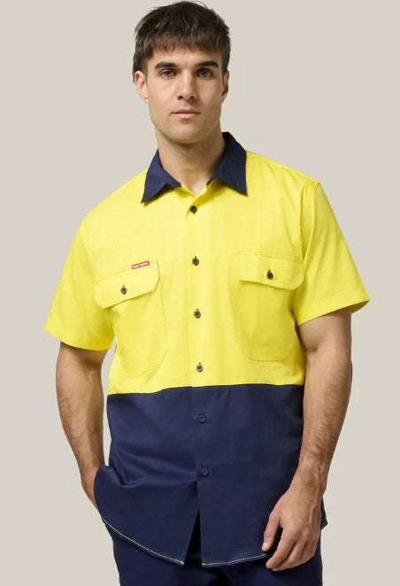 Hi Visibility Ventilated Shirt Short Sleeve