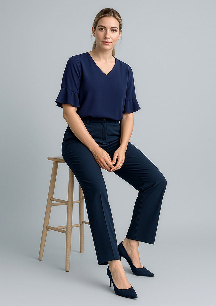 Biz Corporate Ladies Adjustable Waist Pant 10115