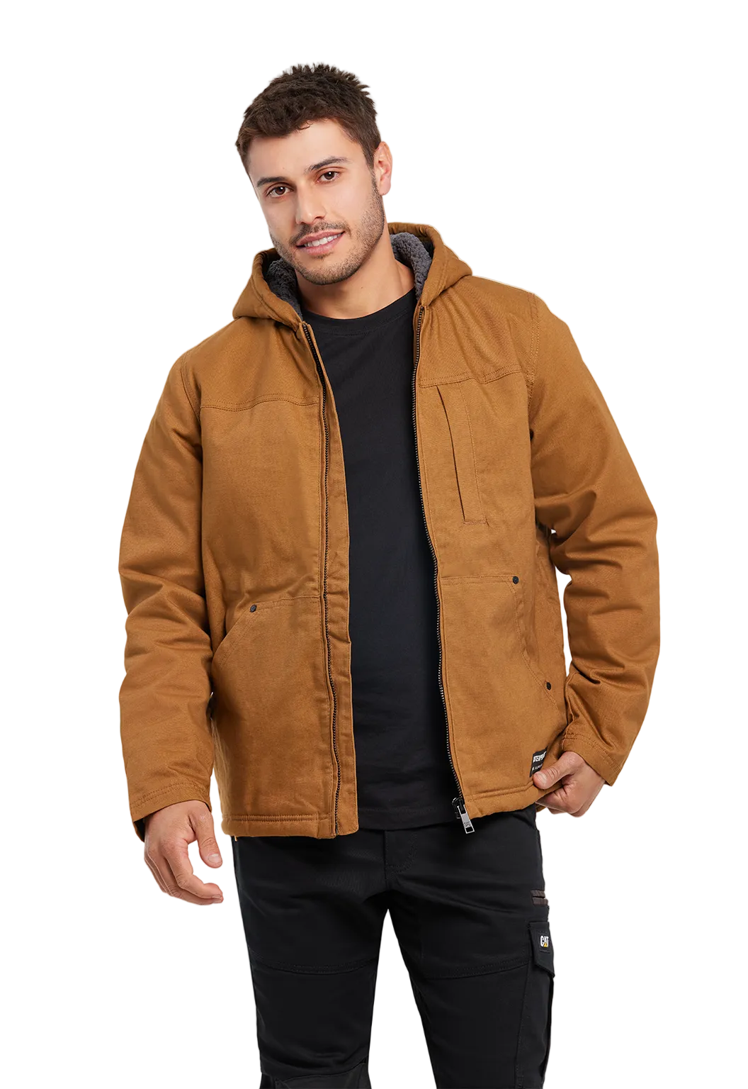 Hooded Sherpa Lined Jacket