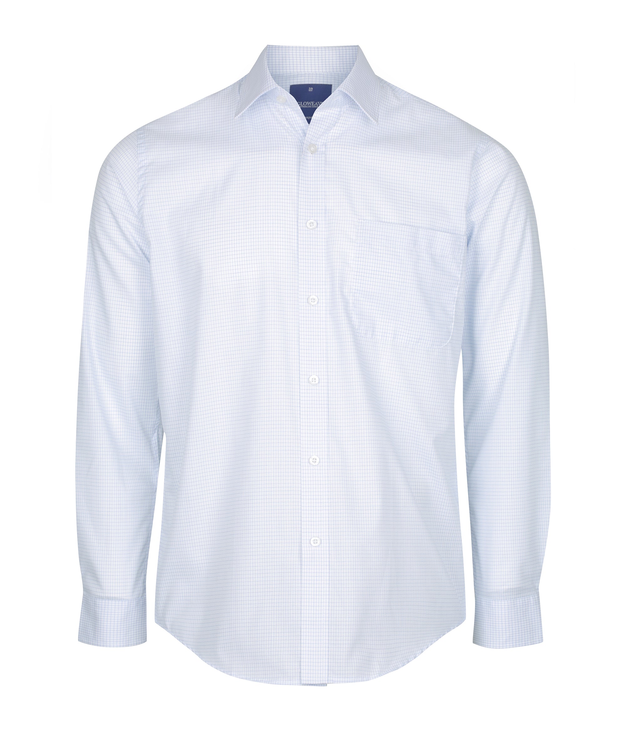 Bell 1295l Textured Mini Check Long Sleeve Shirt