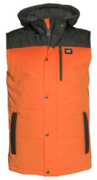 CAT Hi Vis Hooded Work Vest