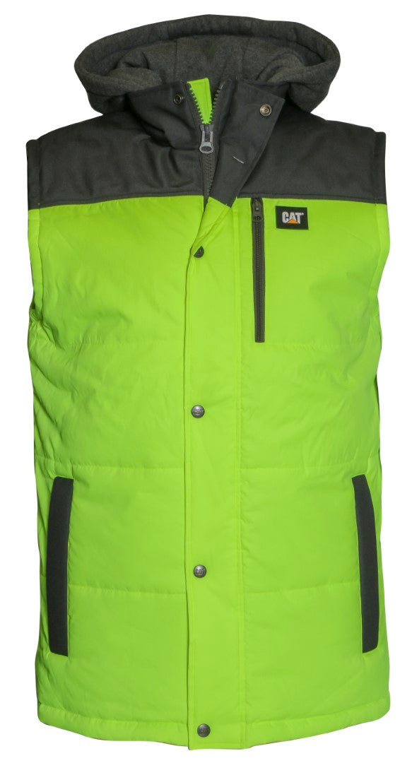 CAT Hi Vis Hooded Work Vest