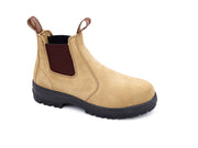 Blundstone Fawn Suede Elastic Side Chelsea Boot