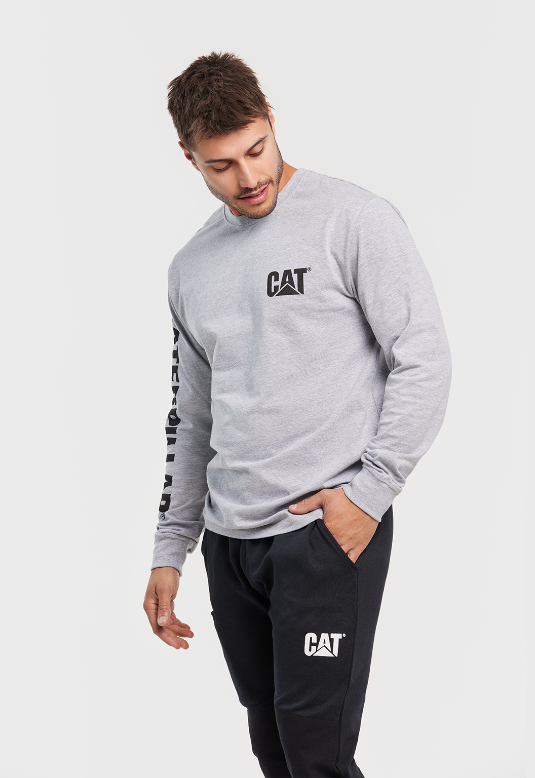 CAT Trademark Banner L/S Tee 1510034