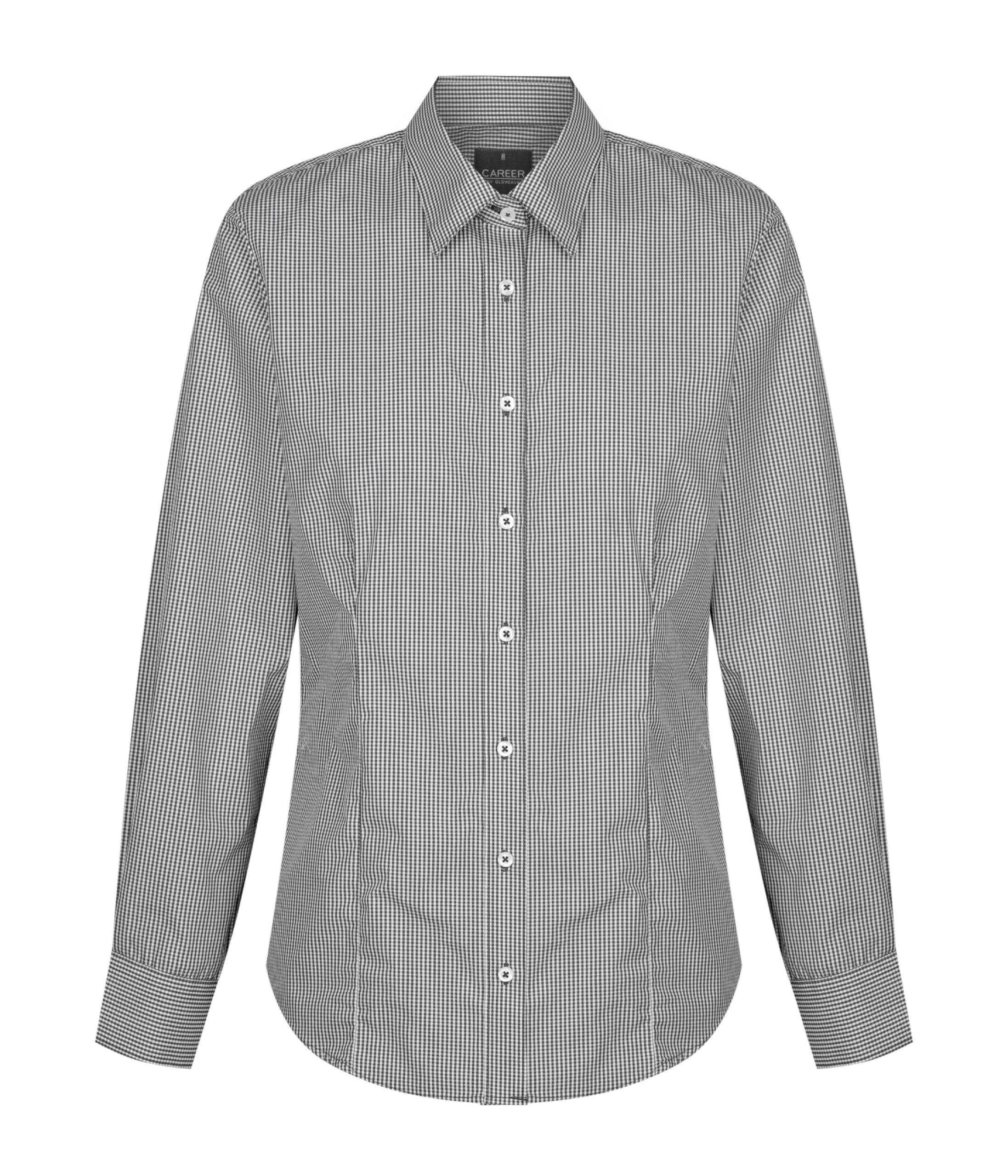 Gingham Long Sleeve Ladies Shirt