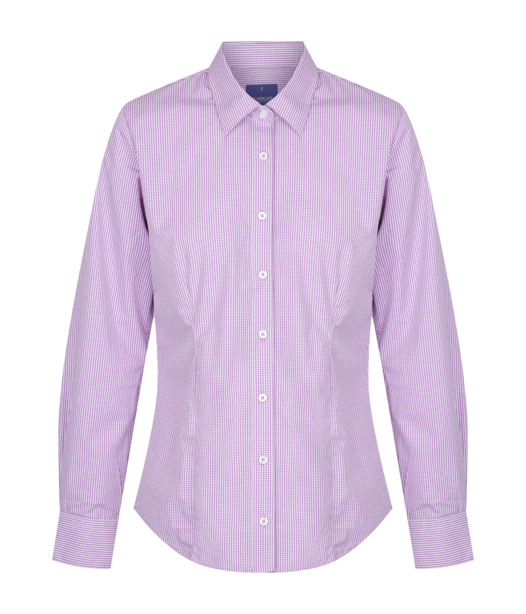 Gingham Long Sleeve Ladies Shirt
