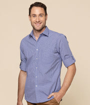Gingham Long Sleeve Slim Fit Shirt 1637HL