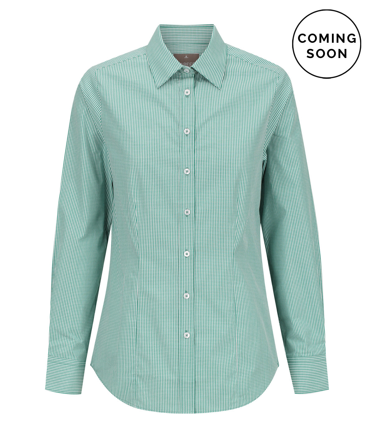 Gingham Long Sleeve Ladies Shirt