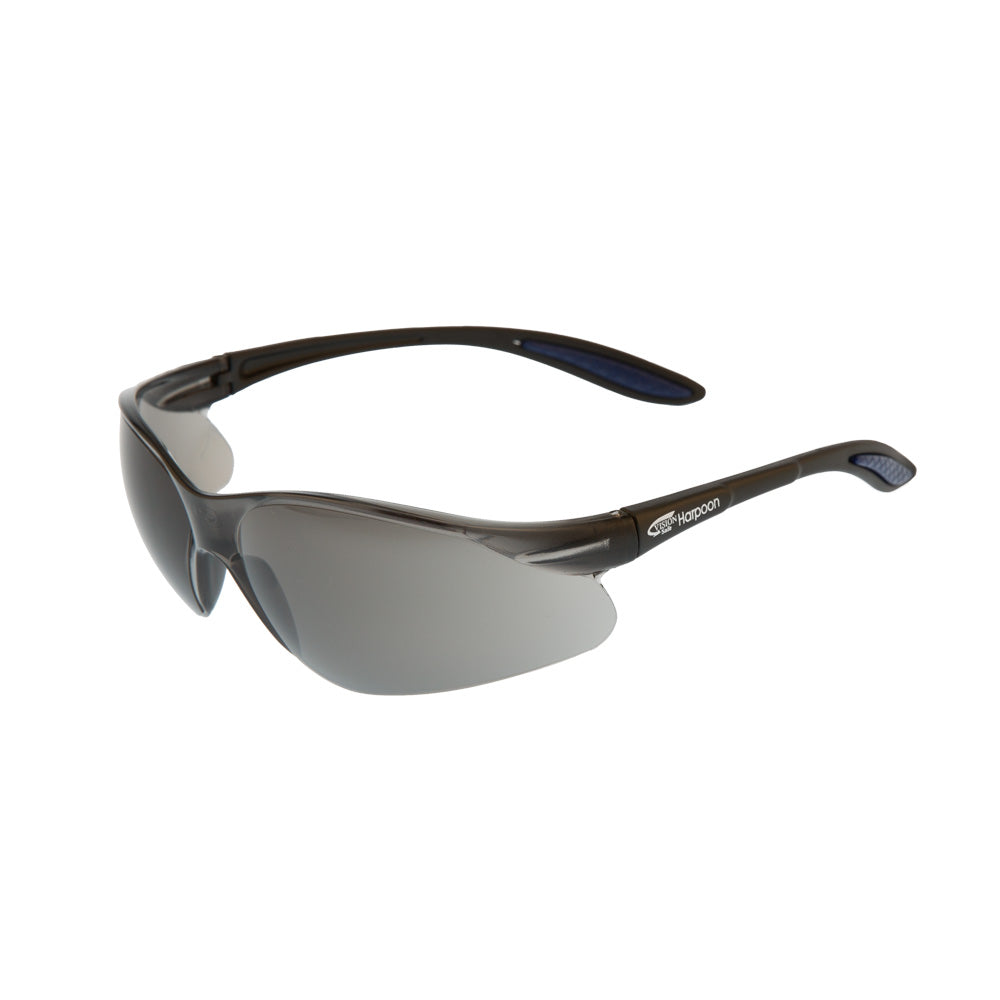 Harpoon Black Frame Smoke Anti-Fog Anti-Scratch Lens Safety Glasses 261BKSDAF