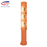 Traffic Baton Rechargeable Amber/Red LED 340mm with Magnets & End Torch TBRAR340MT