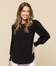 Shirred Cuff Soft Top 1796WL