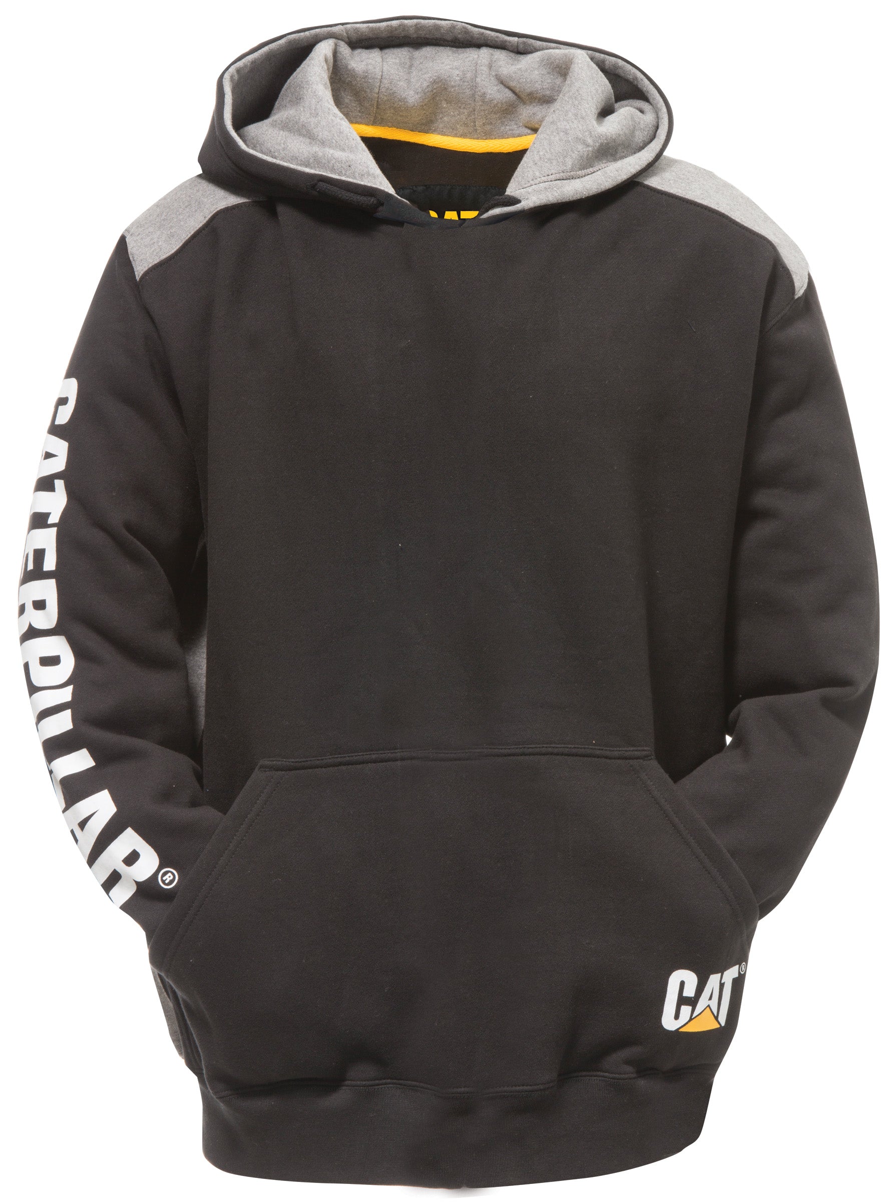 CAT Logo Panel Hooded Sweatshirt