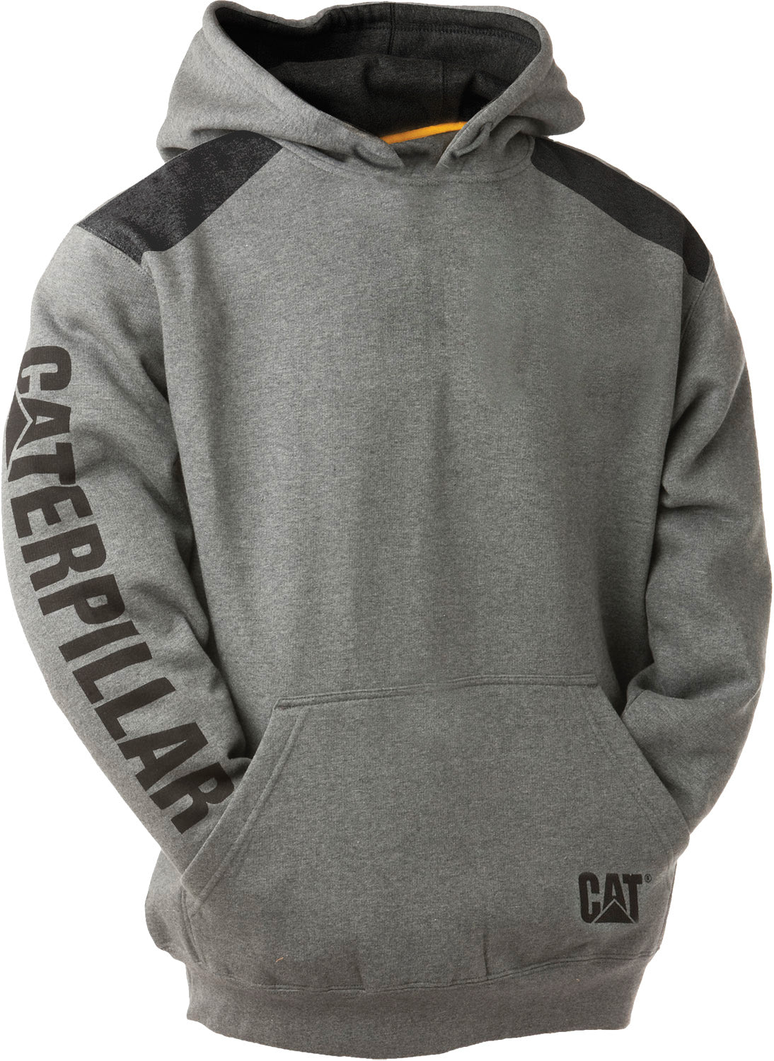 CAT Logo Panel Hooded Sweatshirt