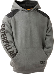 CAT Logo Panel Hooded Sweatshirt