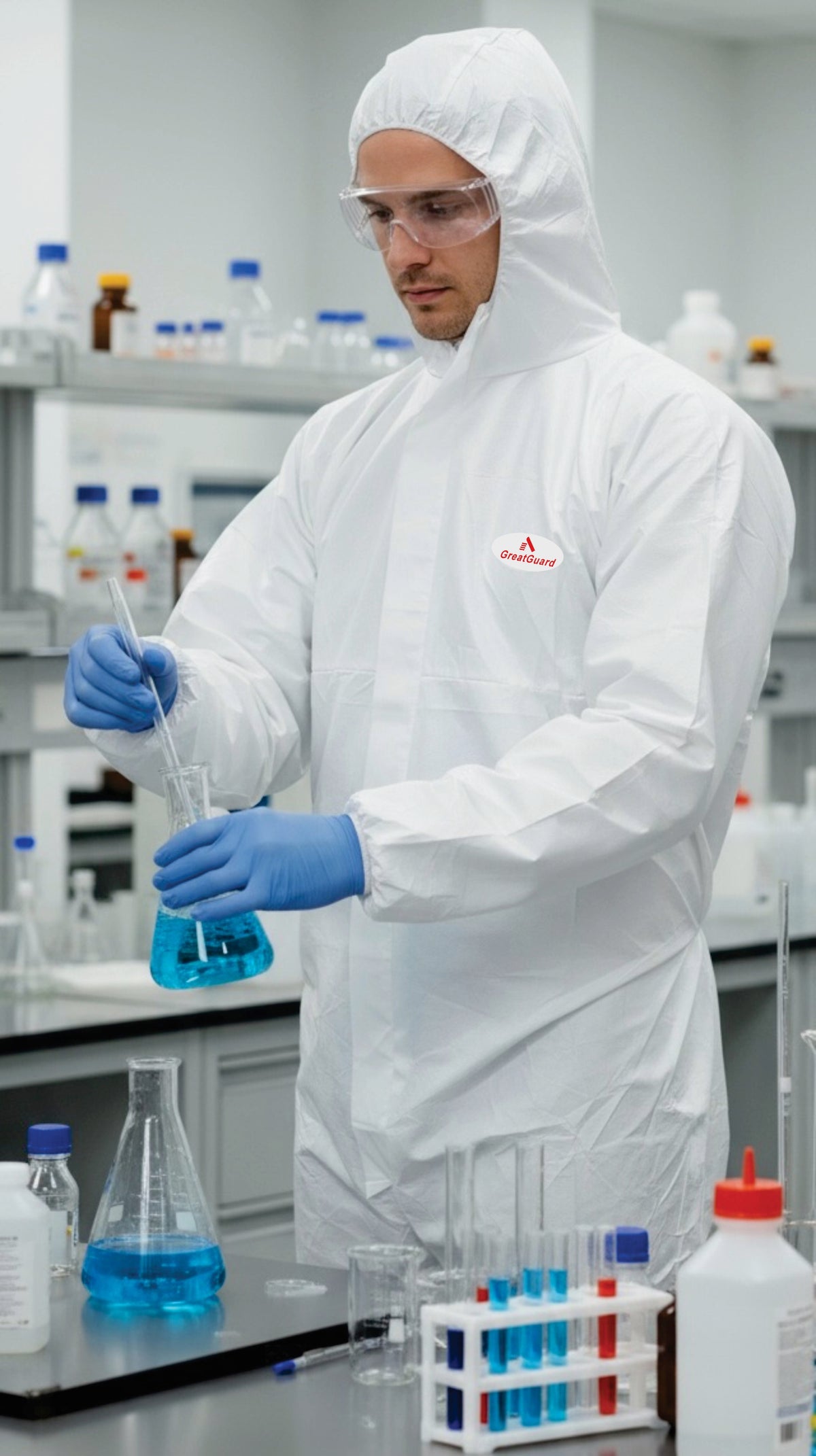 Disposable Microporous Type 5&6 Coverall CVA1011