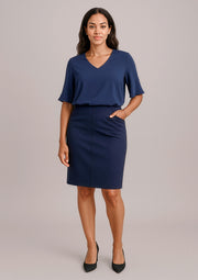 Women's Bandless Pencil Skirt 20717