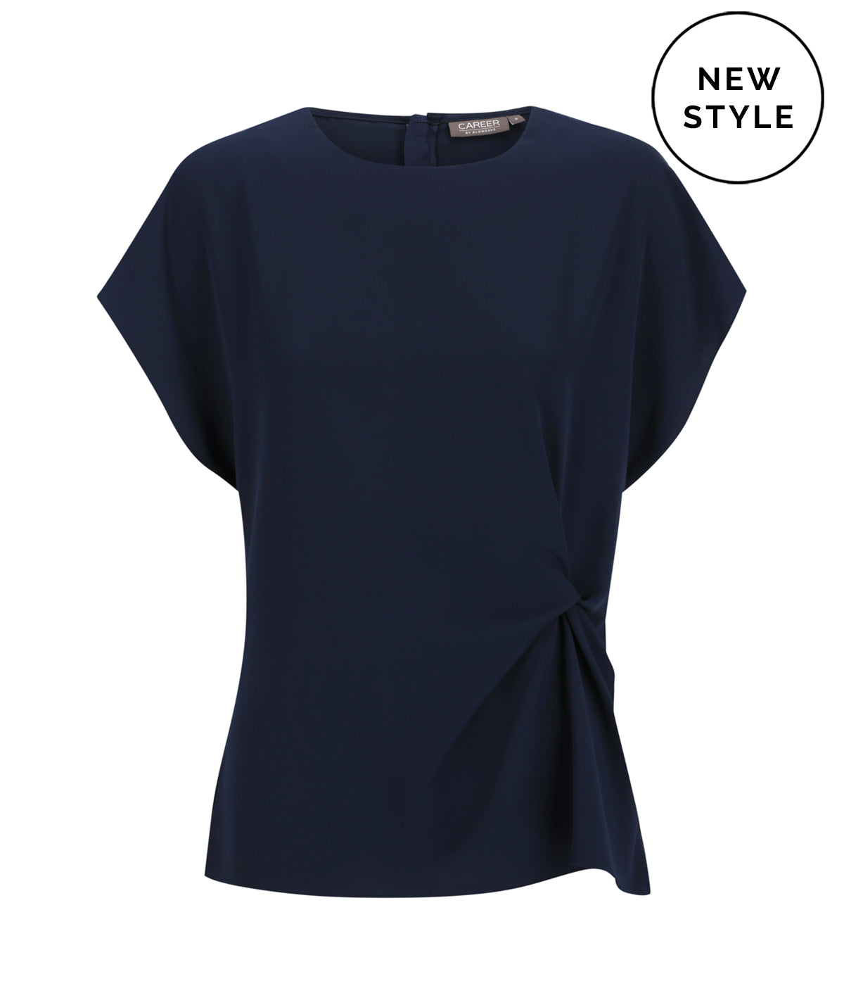 Ascot Twist Front Top Black