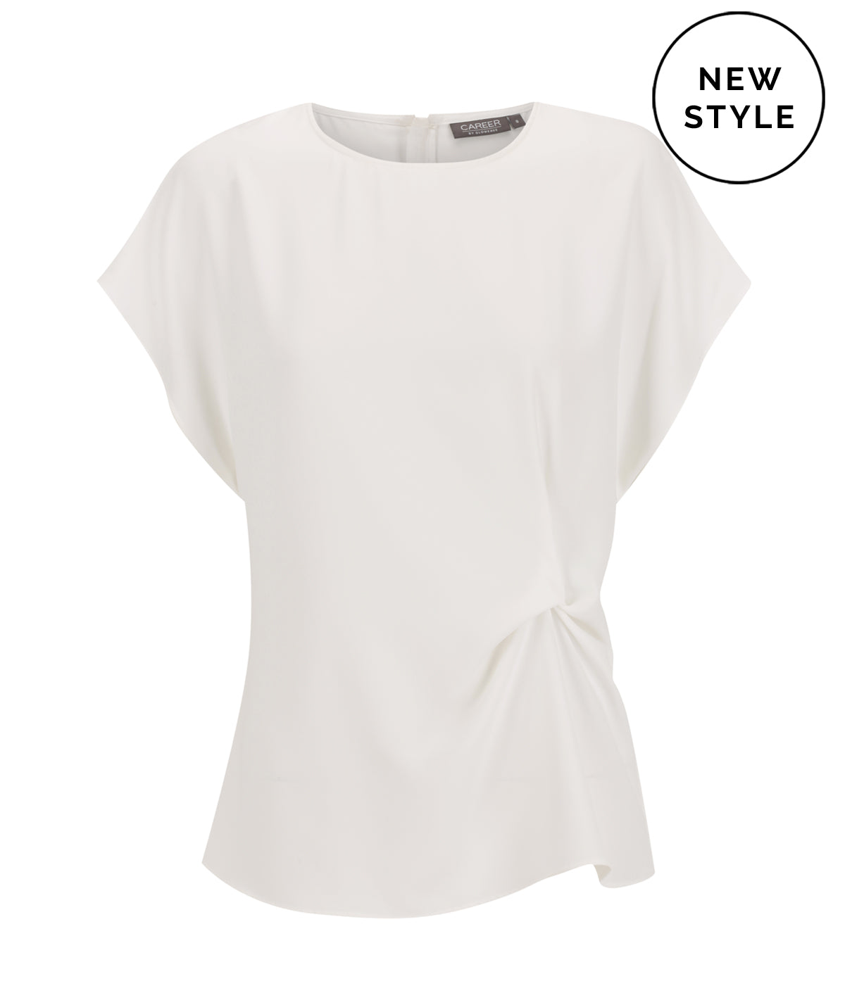 Ascot Twist Front Top Black