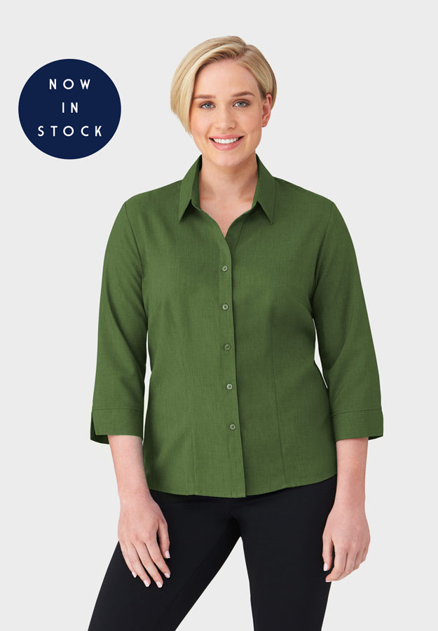 Ezylin: 3/4 Sleeve Featuring A Unique Fabric With Easy Care Properties