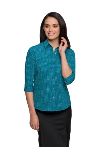 City Stretch Spot: 3/4 Sleeve Shirt