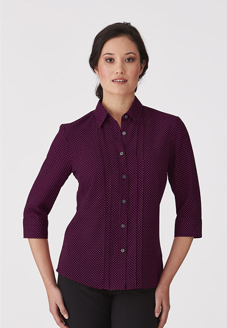 City Stretch Spot: 3/4 Sleeve Shirt 2172
