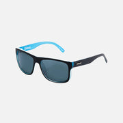 Crimson Polarized Matt Black / Cyan Frame Sunglasses