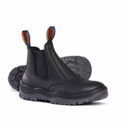 Black Kip Elastic Sided Boot 240020