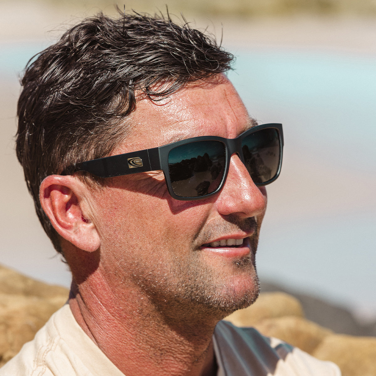 Onyx Polarized Matt Black Frame Sunglasses 2461