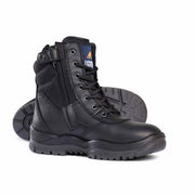 Black High Leg Zipsider Boot 251020