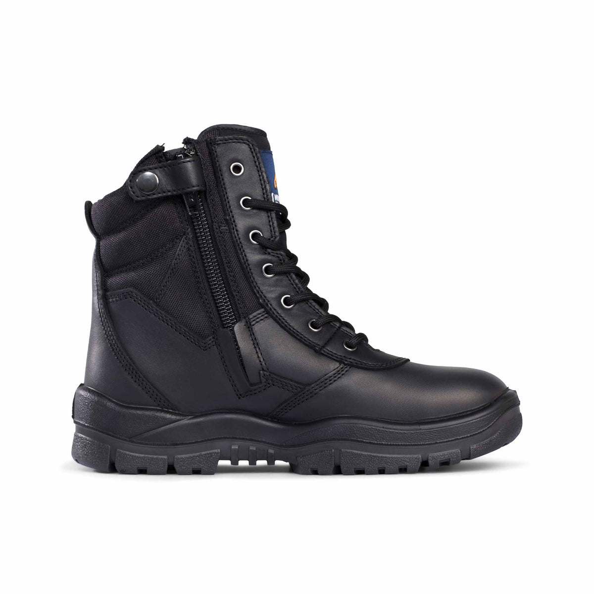 Black High Leg Zipsider Boot 251020