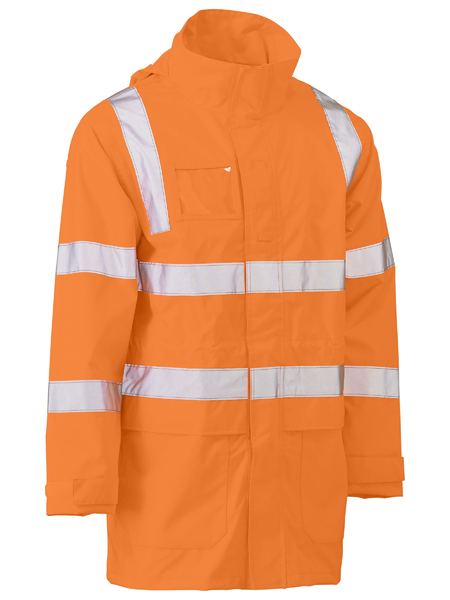 Taped Hi Vis VIC Rail Wet Weather Jacket BJ6964T