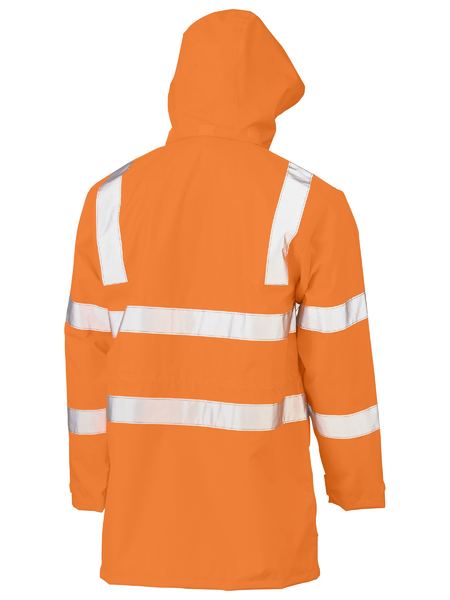Taped Hi Vis VIC Rail Wet Weather Jacket BJ6964T