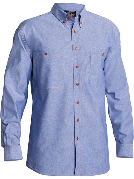 Men's Bisley L/S Chambray Shirt