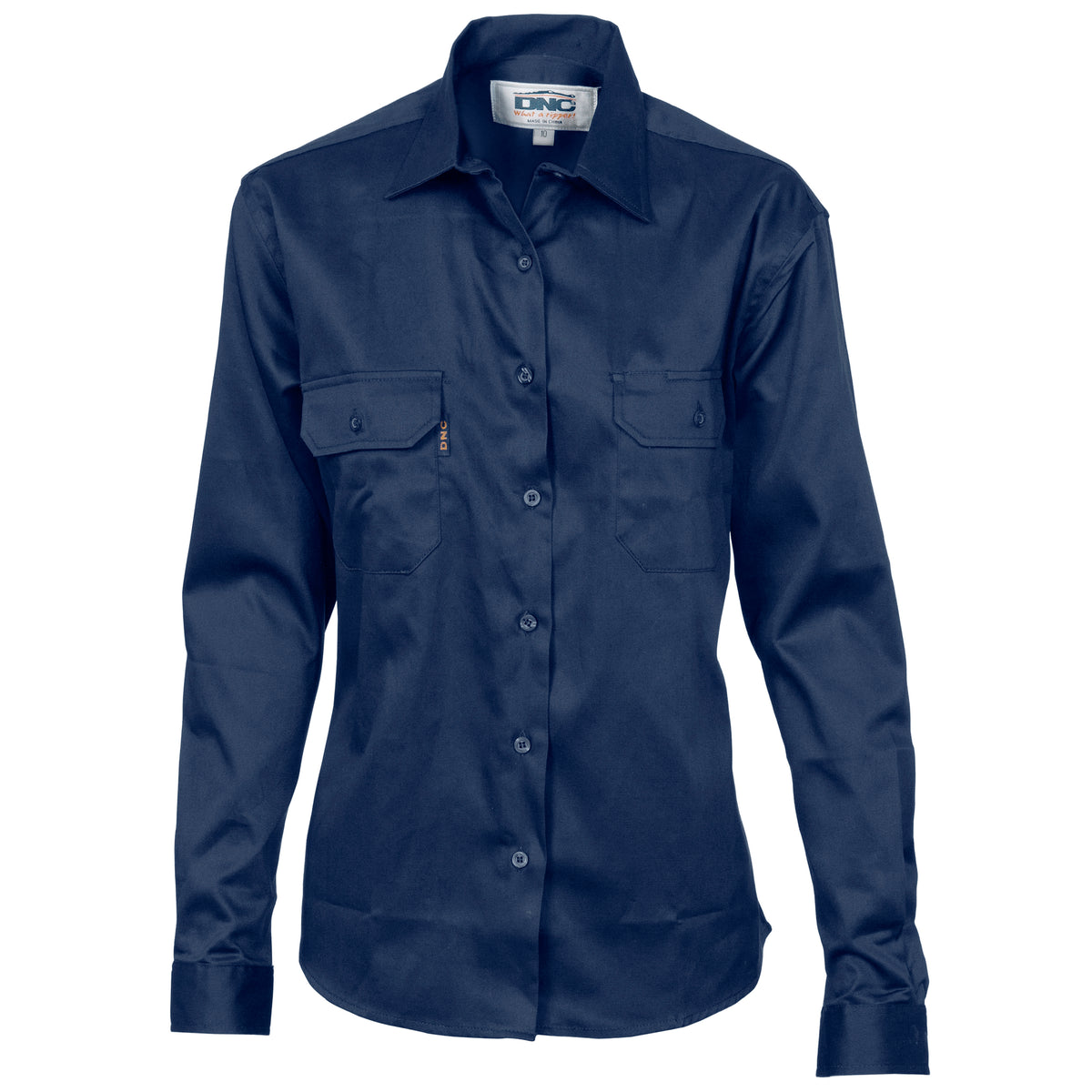 Ladies Cotton Drill Work Shirt, L/S 3232