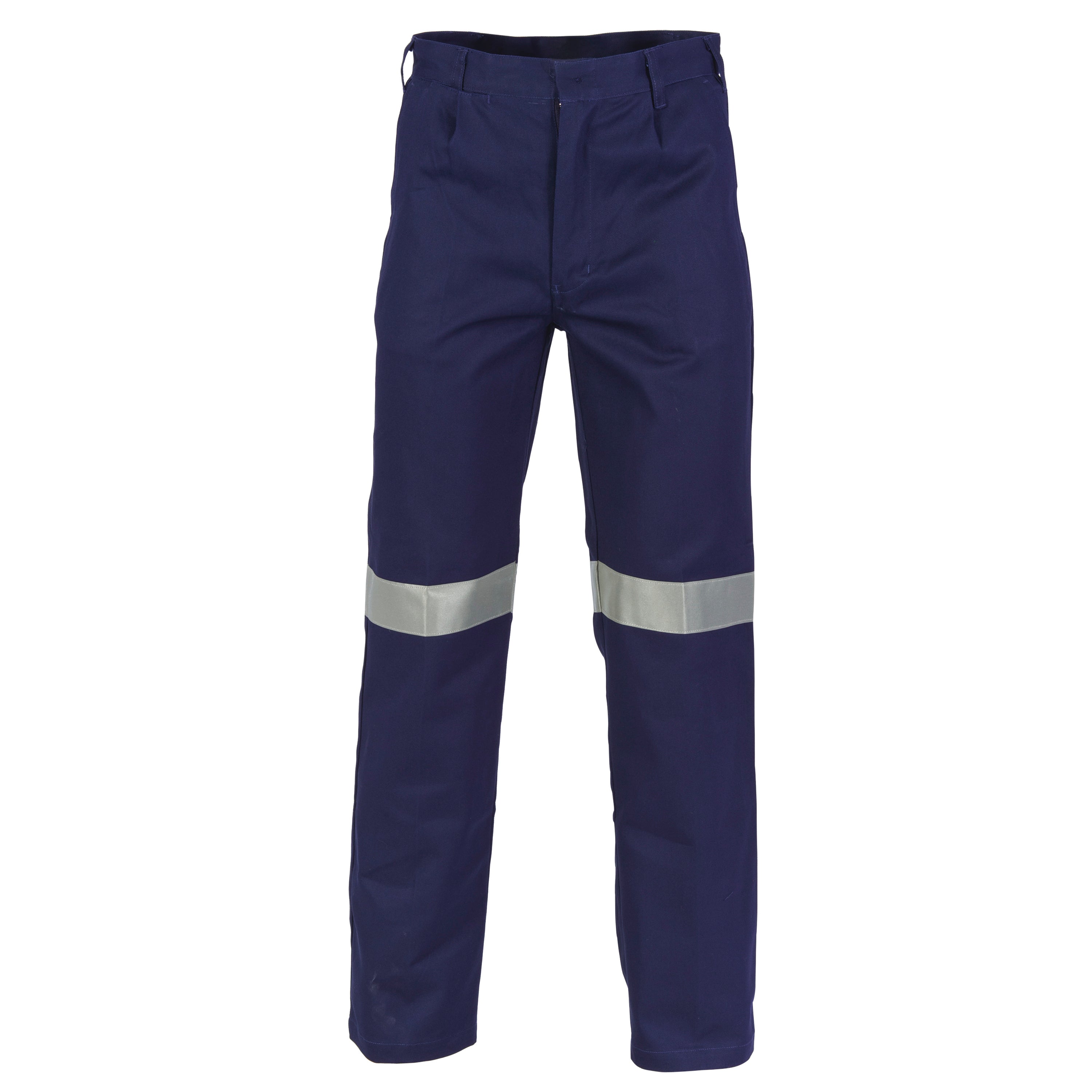 DNC Cotton Drill Trousers With Reflective Tape