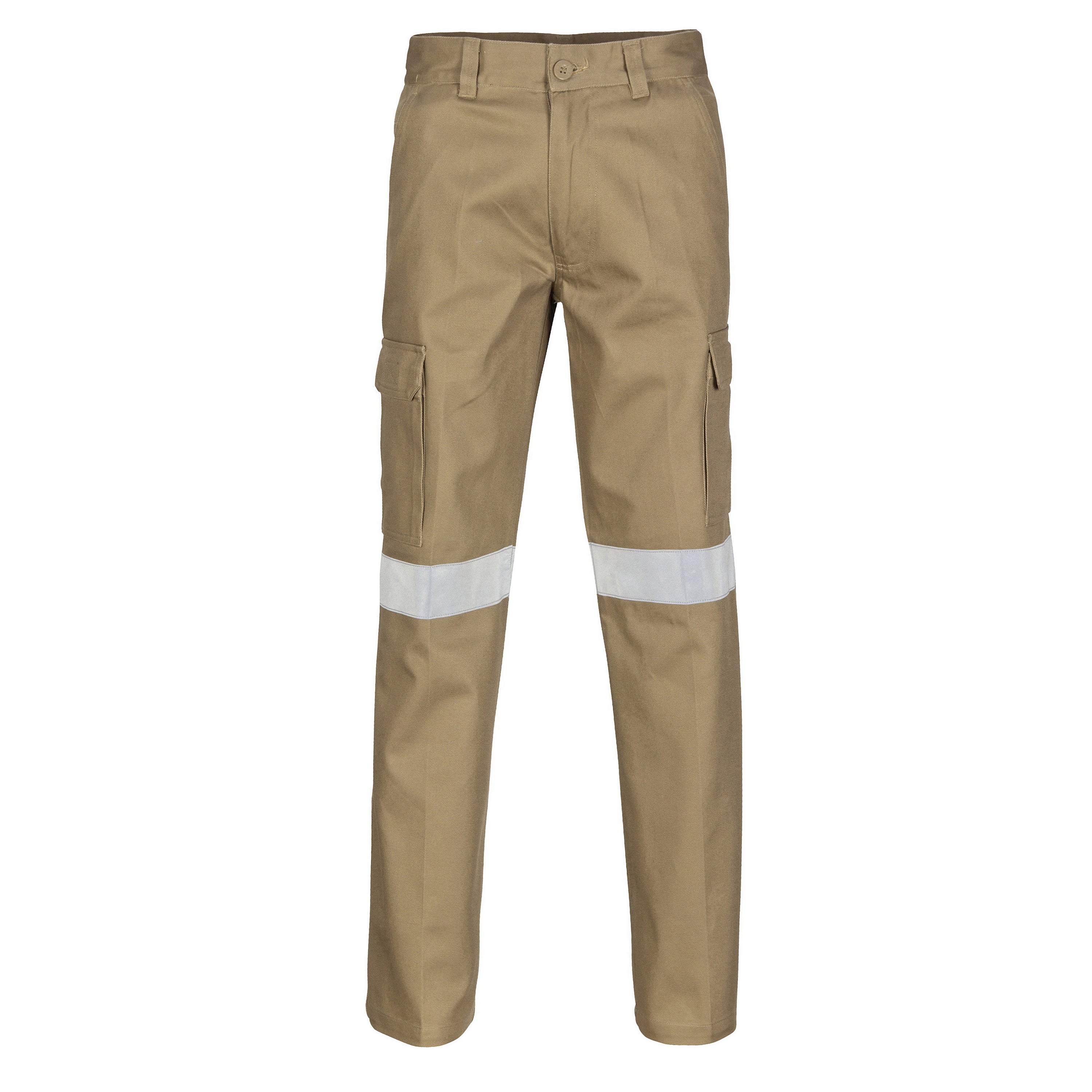 DNC Cotton Drill Cargo Trousers With Reflective Tape