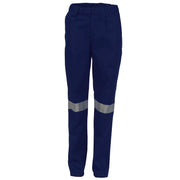 Ladies Cotton Drill Pants With 3m Reflective Tape