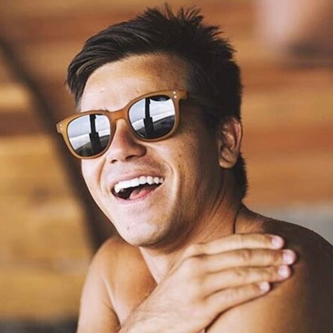Homeland Matt Honey Frame With Green Polarized Lens 3452