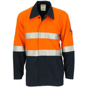 Patron Saint Flame Retardant Two Tone Drill Arc Rated Welder's Jacket With Loxy F/R Tape