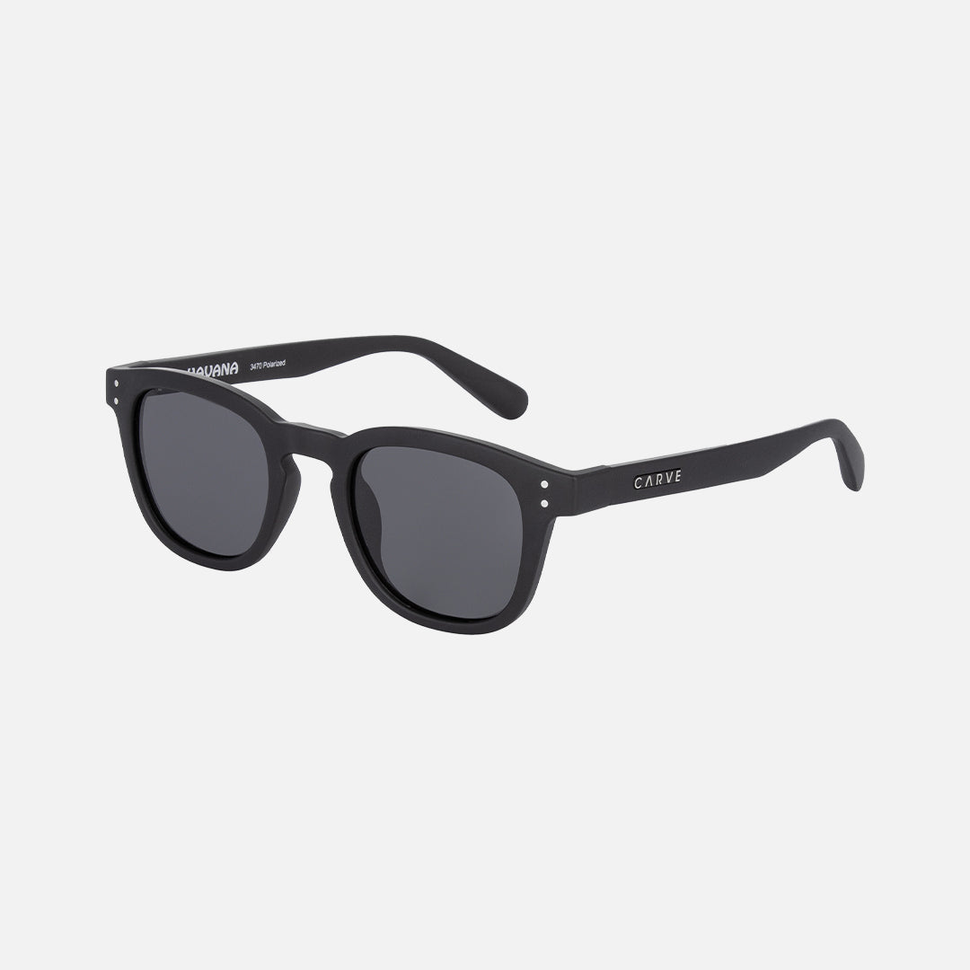Havana Matt Black Frame With Grey Polarized Lens