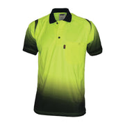 Hi Vis Cool-breathe Hi Vis Sublimated Ocean Polo, S/S