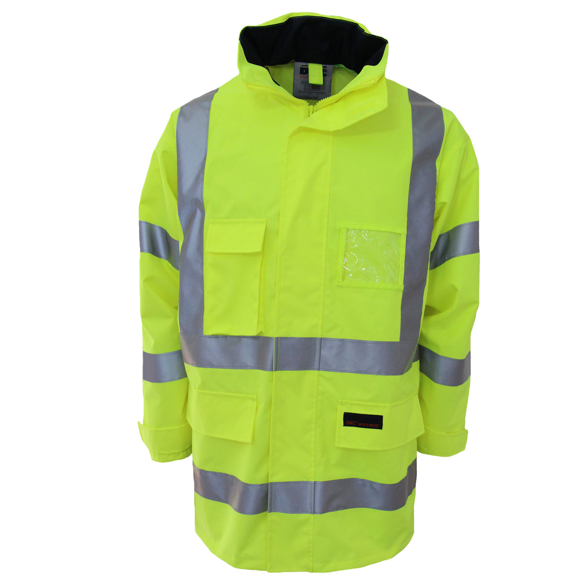 Hi Vis Breathable Rain Jacket Biomotion Tape 3571