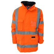 Hi Vis Breathable Rain Jacket Biomotion Tape