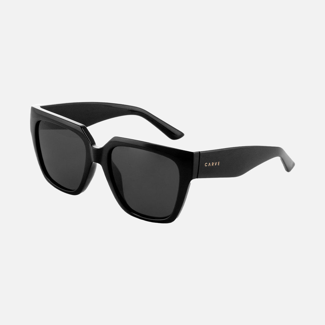 Brooklyn Gloss Black Dark Grey Polarized Lens