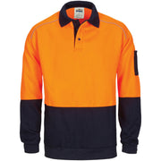 Hi Vis Rugby Top Windcheater With Two Side Zipped Pockets