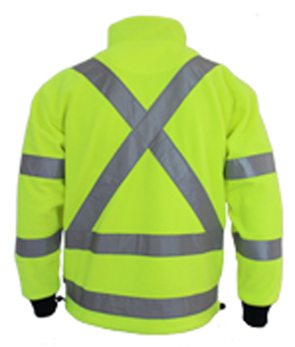 Hi Vis "X" Back & Biomotion Taped Polar Fleece