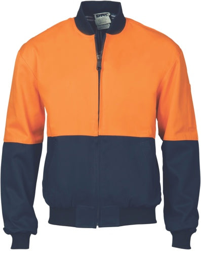 Cotton Back Hi Vis Two Tone Polo Shirt With Csr R/Tape - L/S