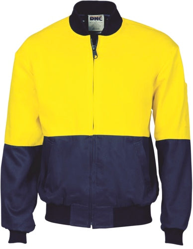 Cotton Back Hi Vis Two Tone Polo Shirt With Csr R/Tape - L/S