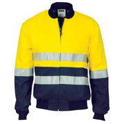 Hi Vis Two Tone D/N Cotton Bomber Jacket With Csr R/Tape